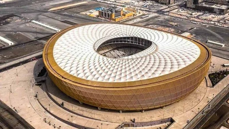 Lusail Stadium, Qatar — stadium exterior cleaning by Clear Sky Drones